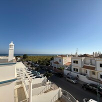 Vista do mar do terraço.