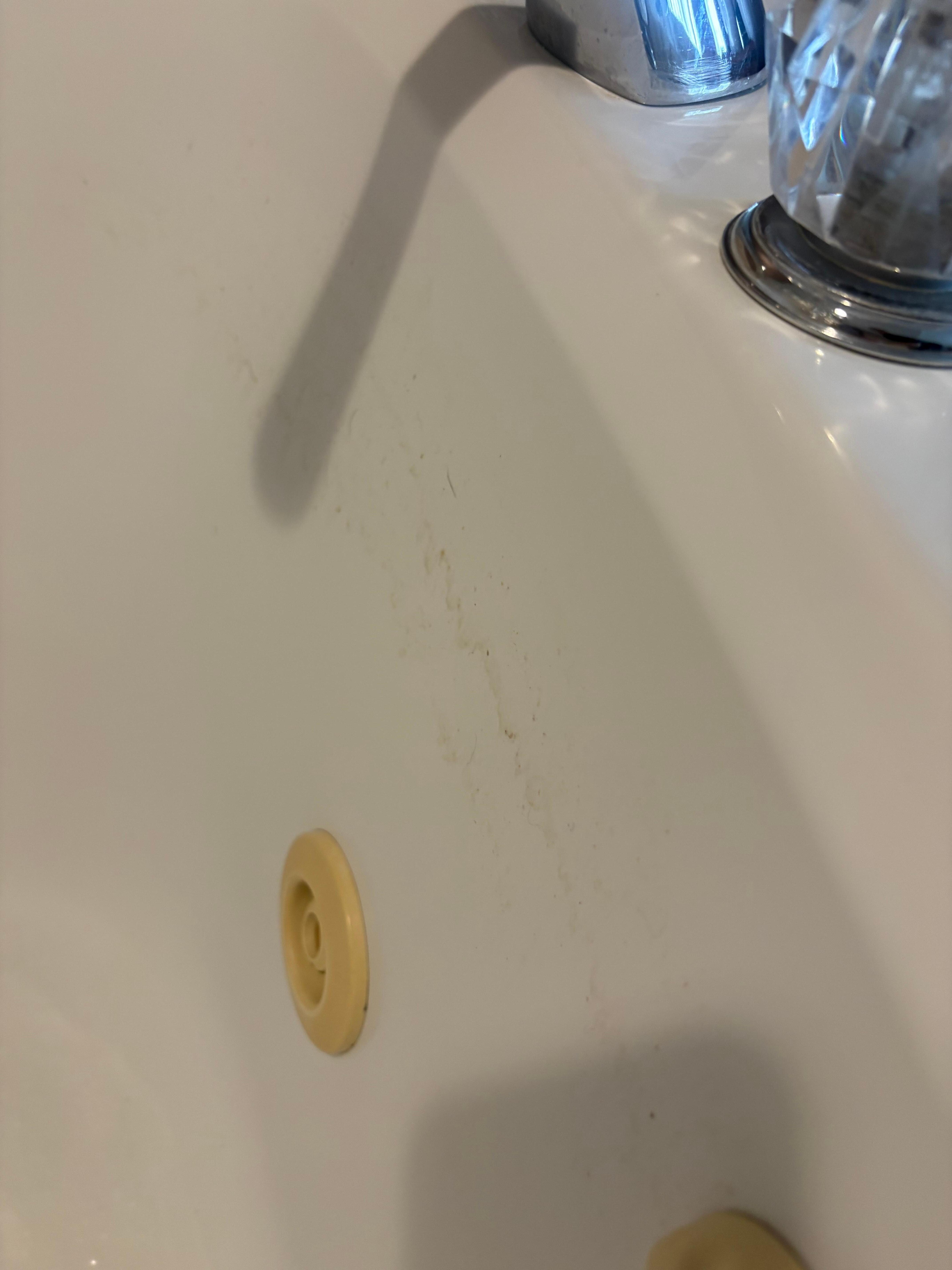 Filth in jetted tub