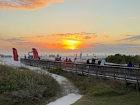 Sunset from the beach bar.