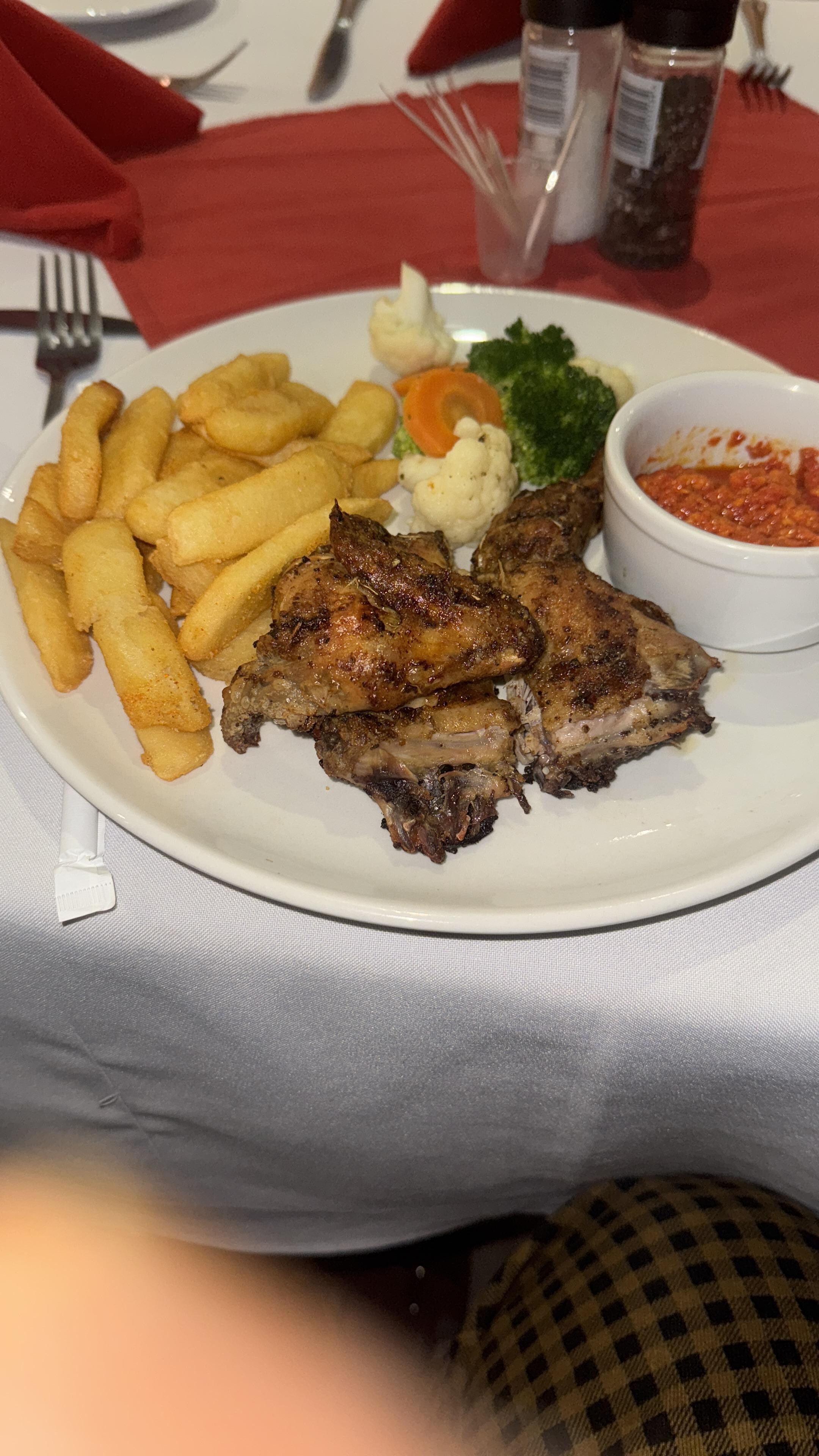The food was amazing 