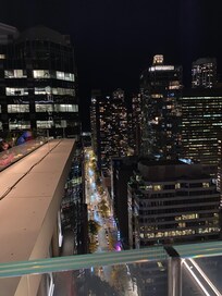 View from rooftop bar