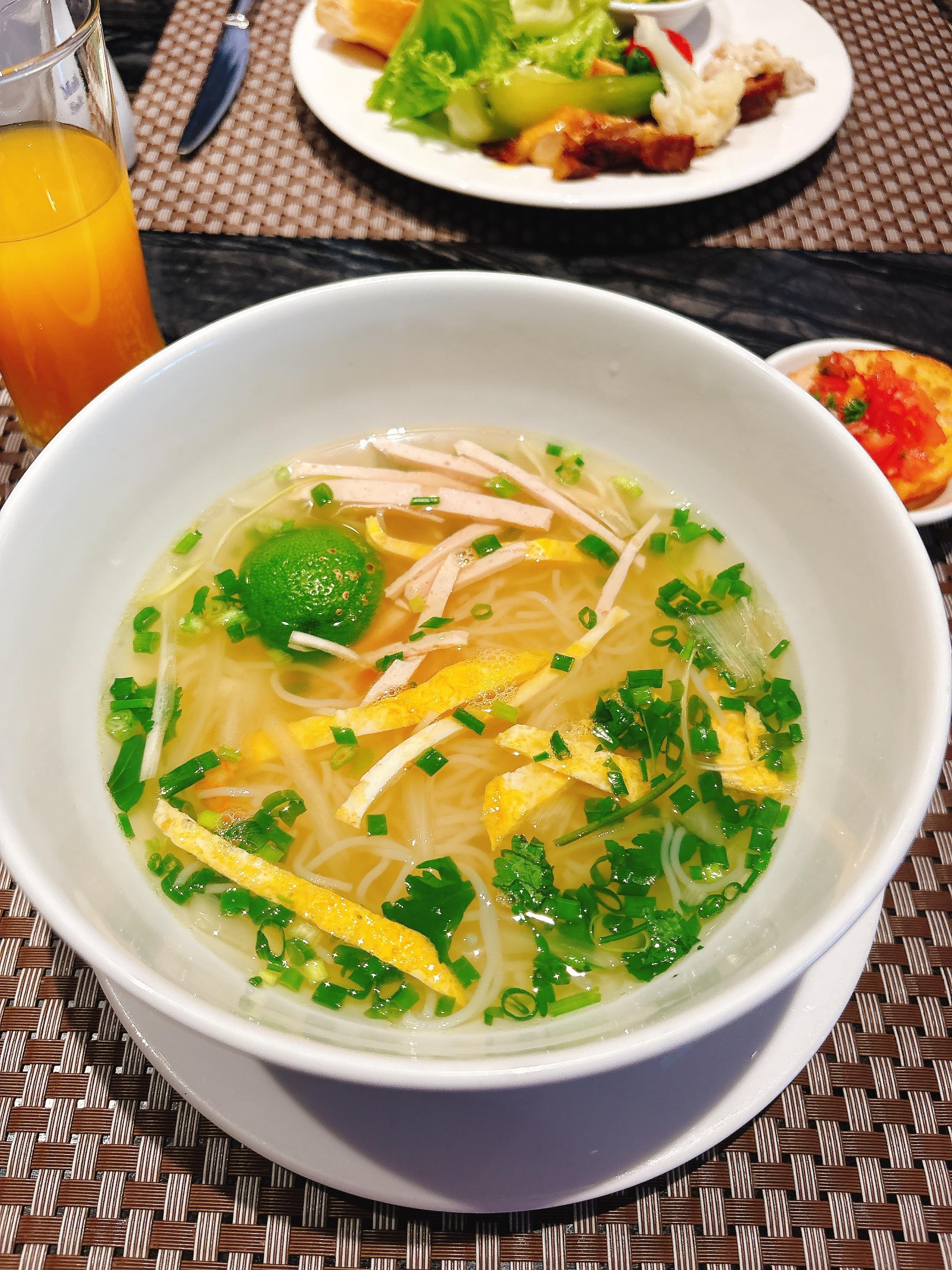 毎朝朝食のフォーが楽しみでした。