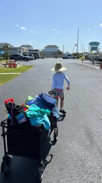Out out and hang a right across the street using the well lit crosswalk to snag your sand time!