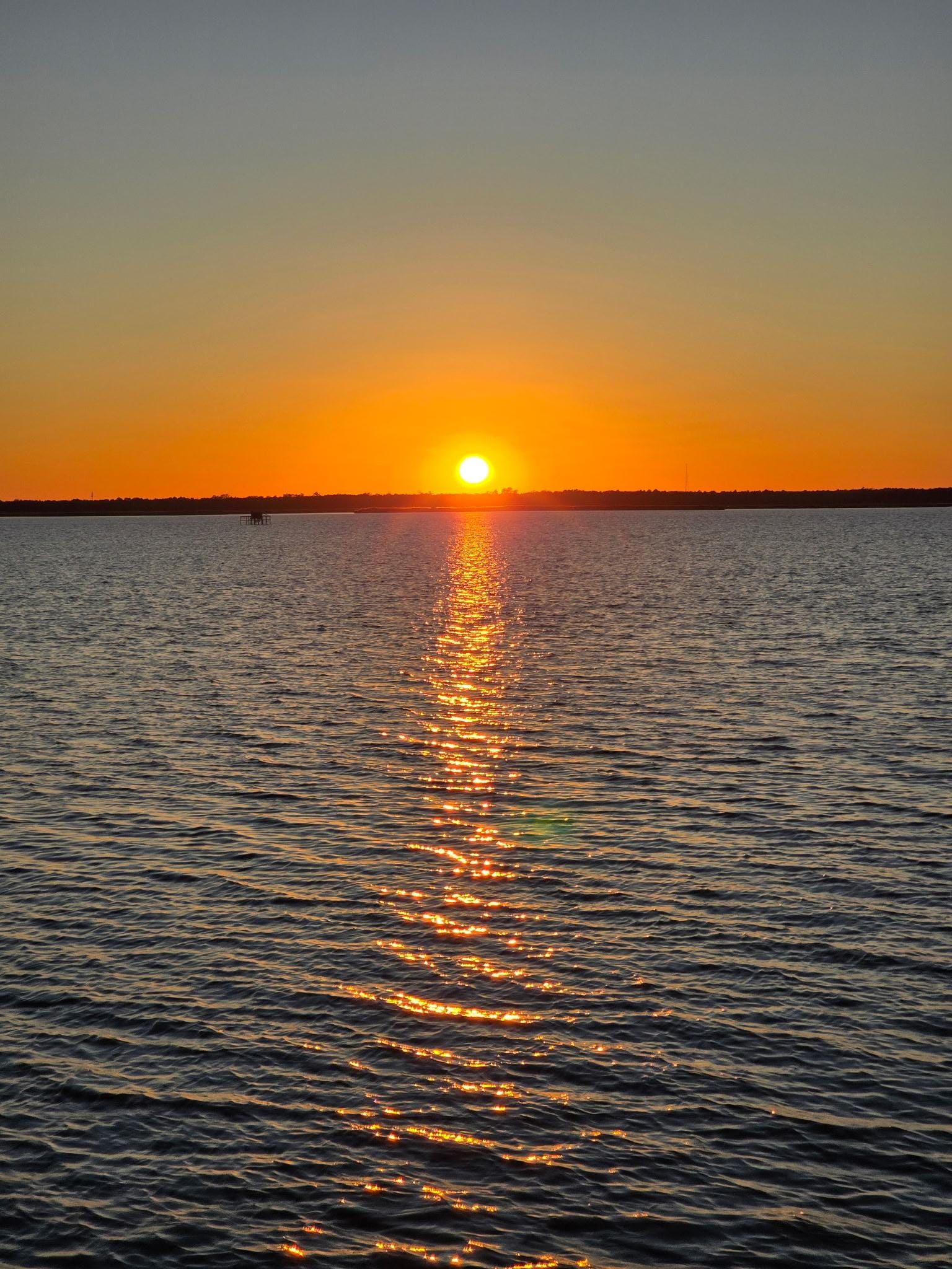 Sunset from the deck.