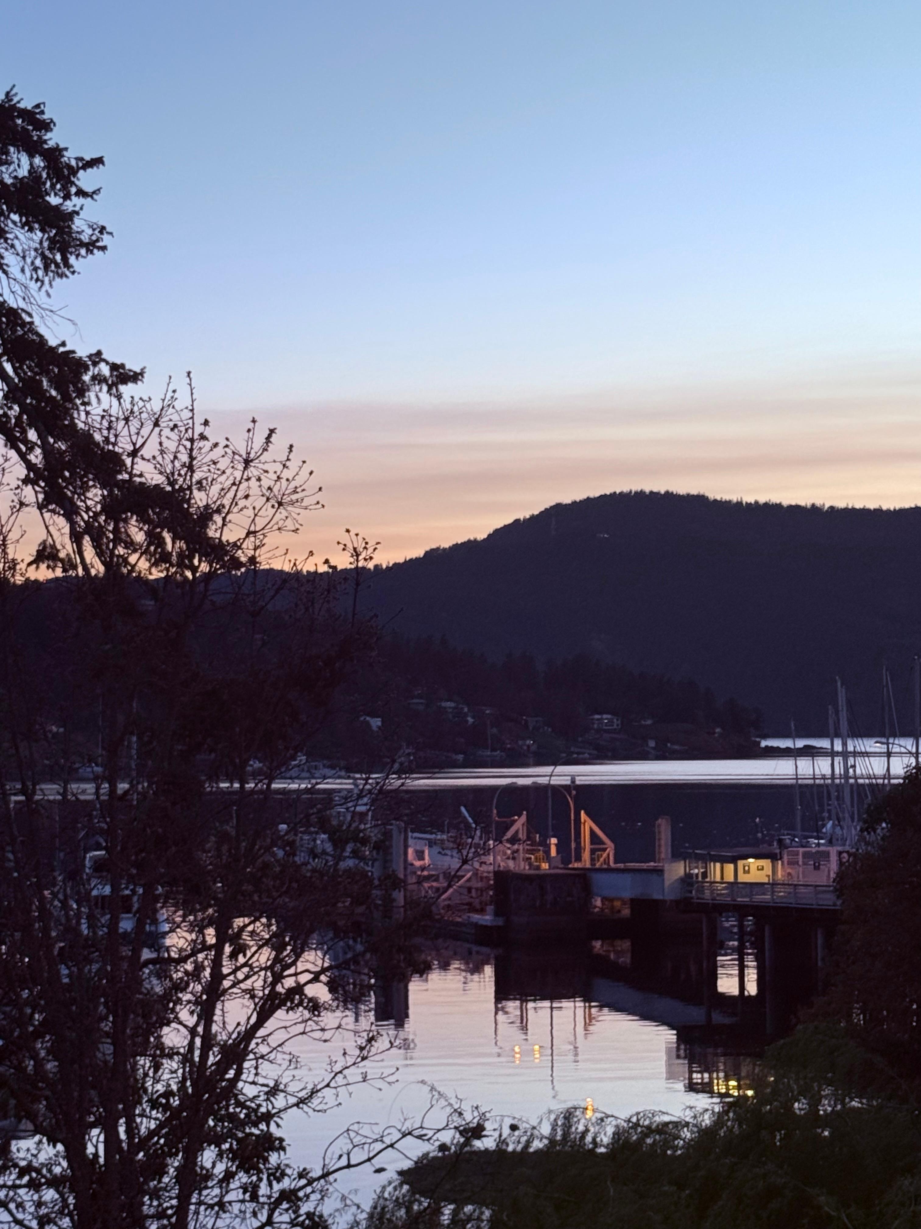 Evening view from our room. 