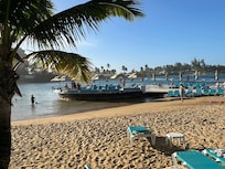 plenty of beach loungers