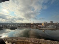 釧路川を見下ろせる朝食会場