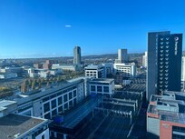 View of train tracks and beyond
