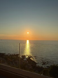 Sunset from the villa balcony