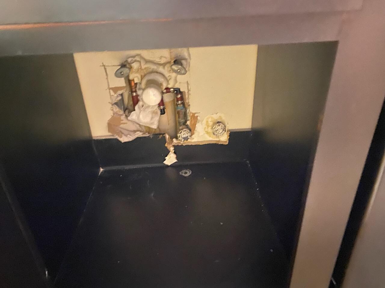 Plumbing in mini fridge