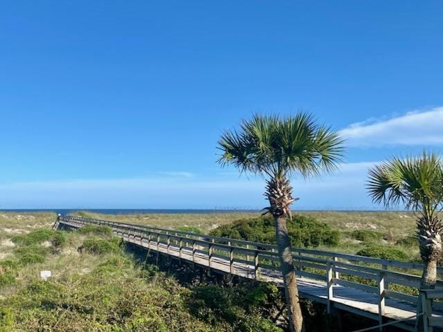 View of beach from the condo