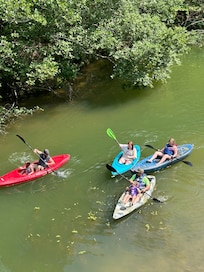 Kayaking in the cove