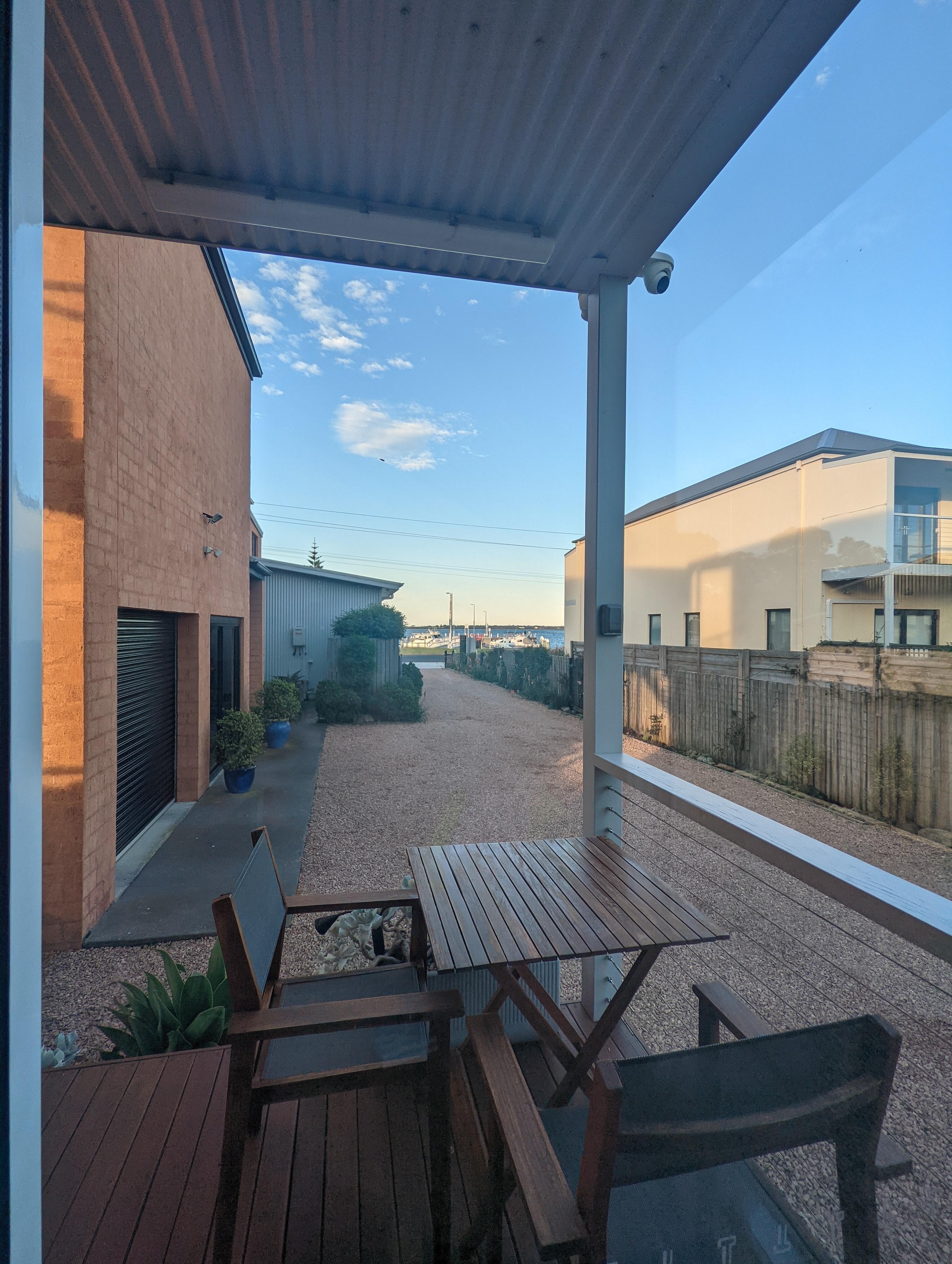 View from unit 2 front door.