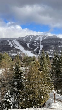 View of mountain from home