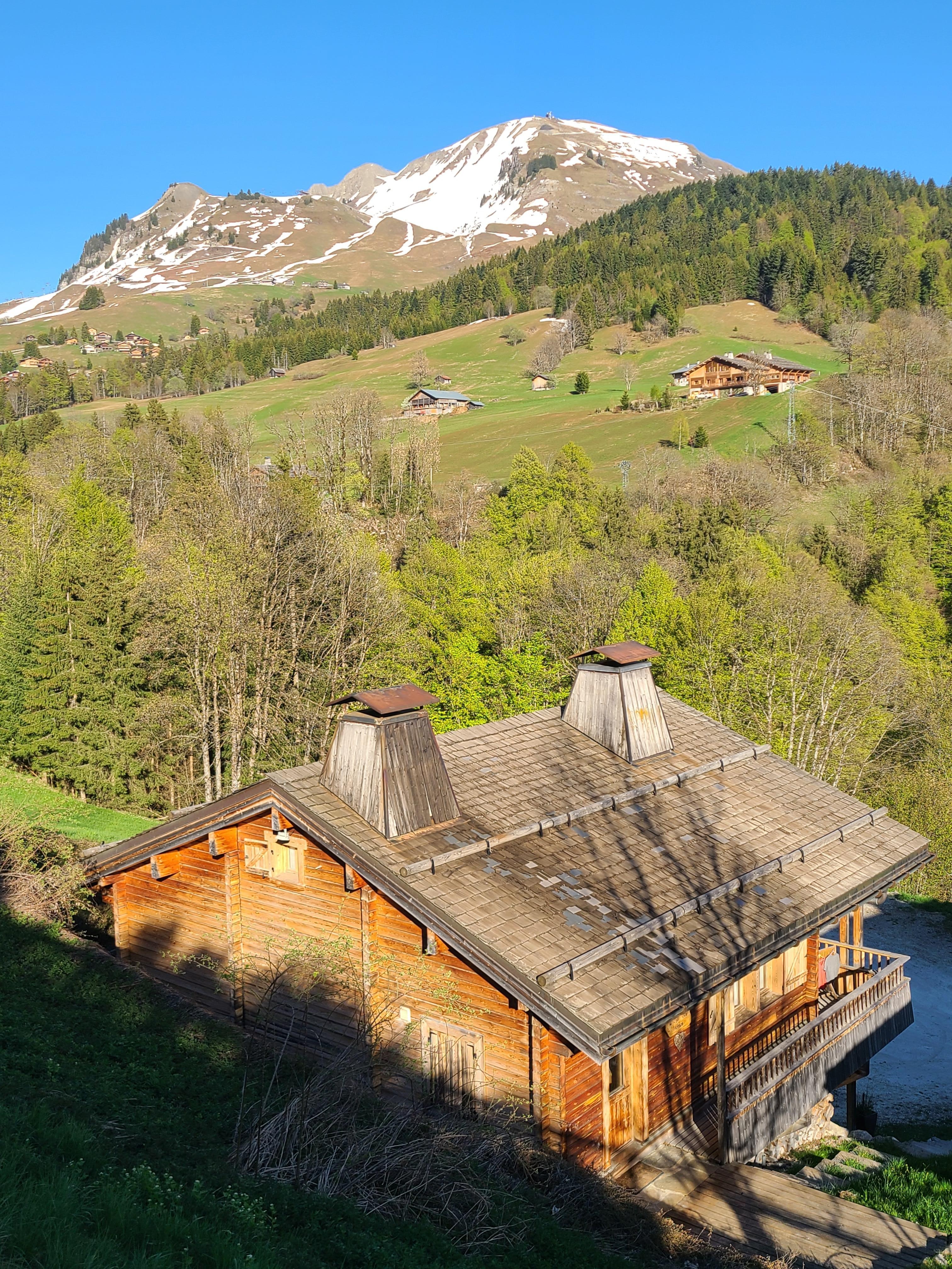Le chalet vu d'en haut 