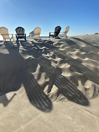 Sand dune just outside back door