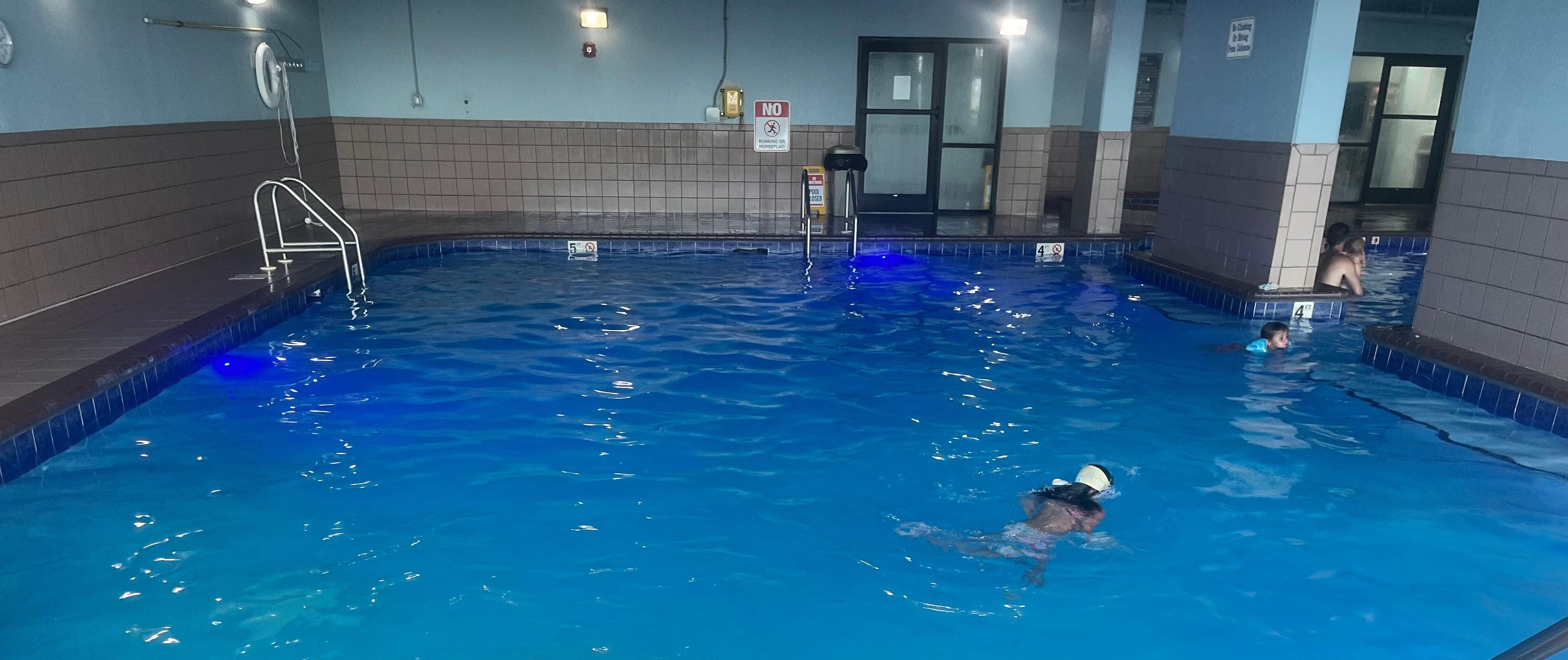 The indoor pool