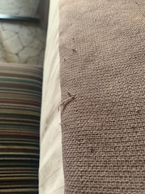 Torn and piling bed blankets