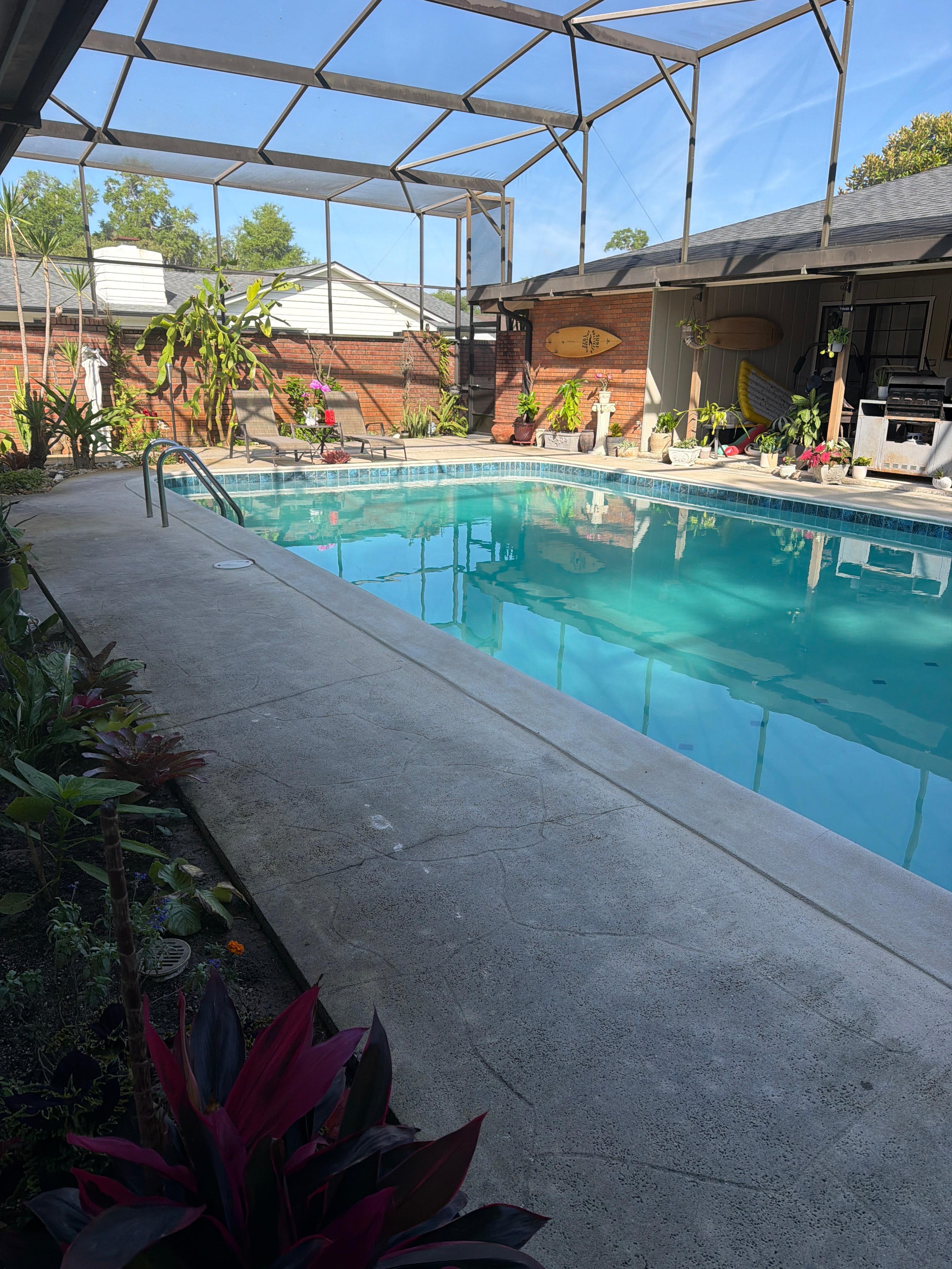 Pool located right out your door . 
