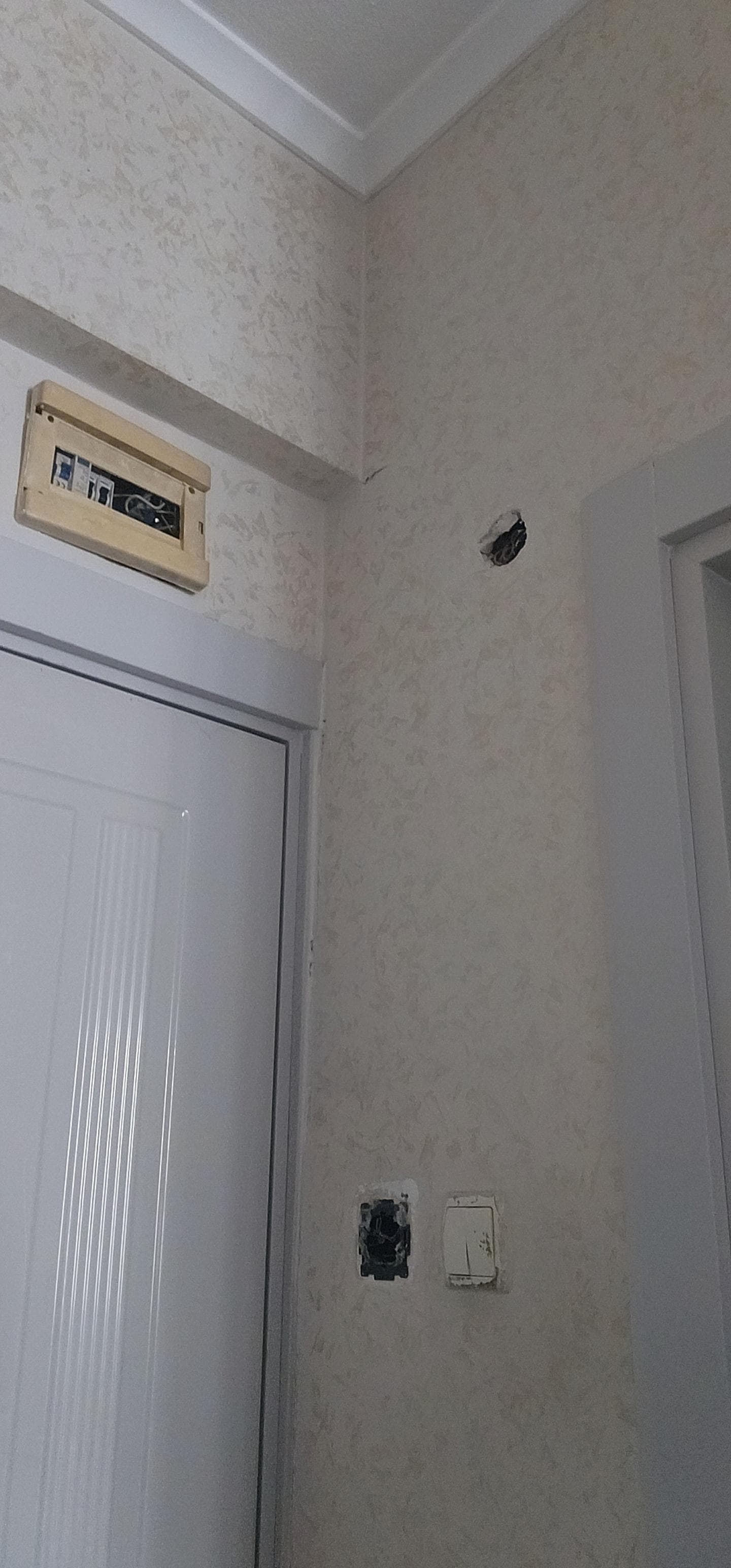 Exposed electrical outlets