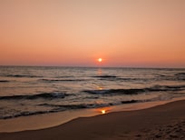 Sunset over Lake Michigan