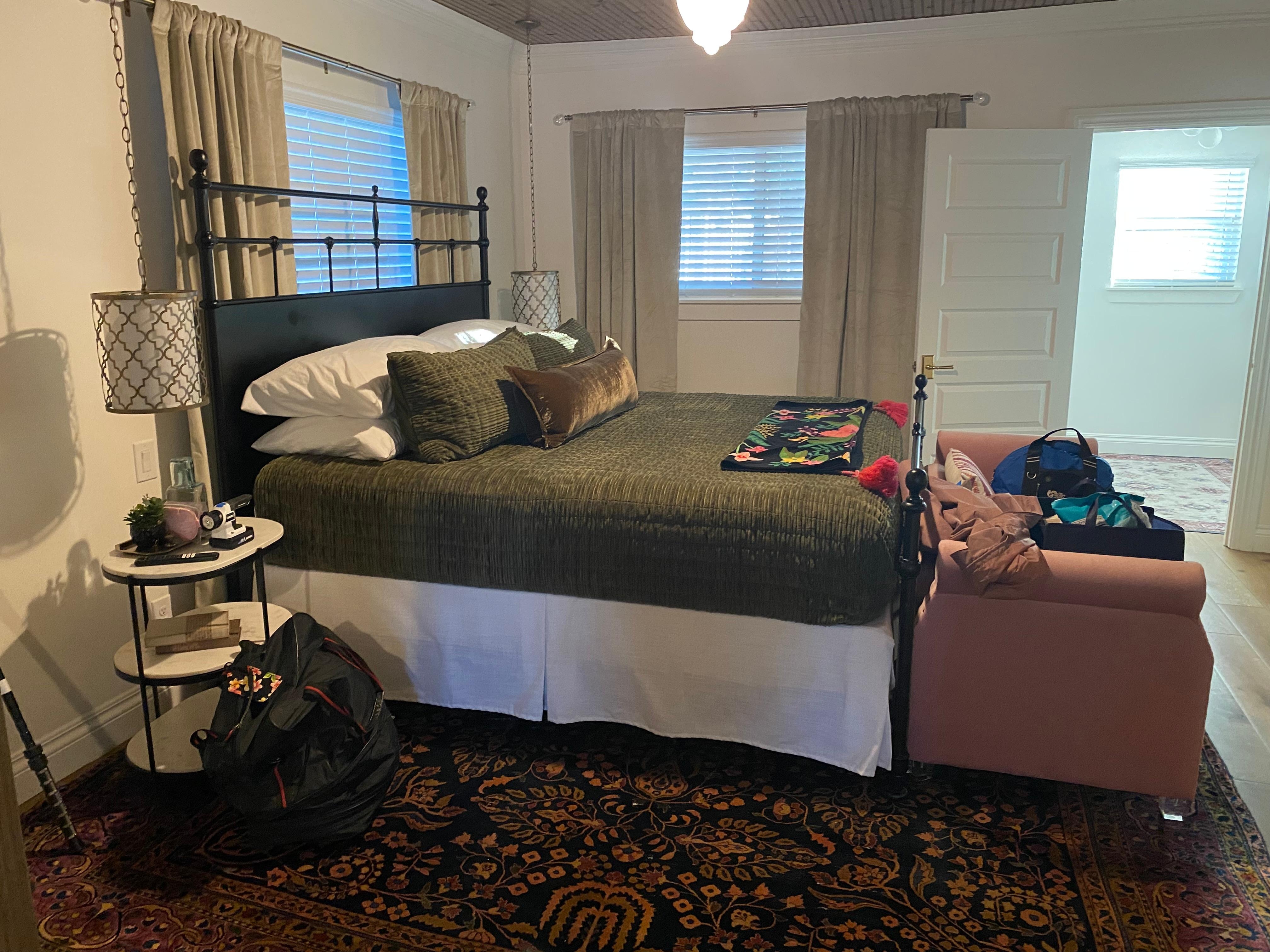 Really comfortable bedroom including very soft robe for each of us.