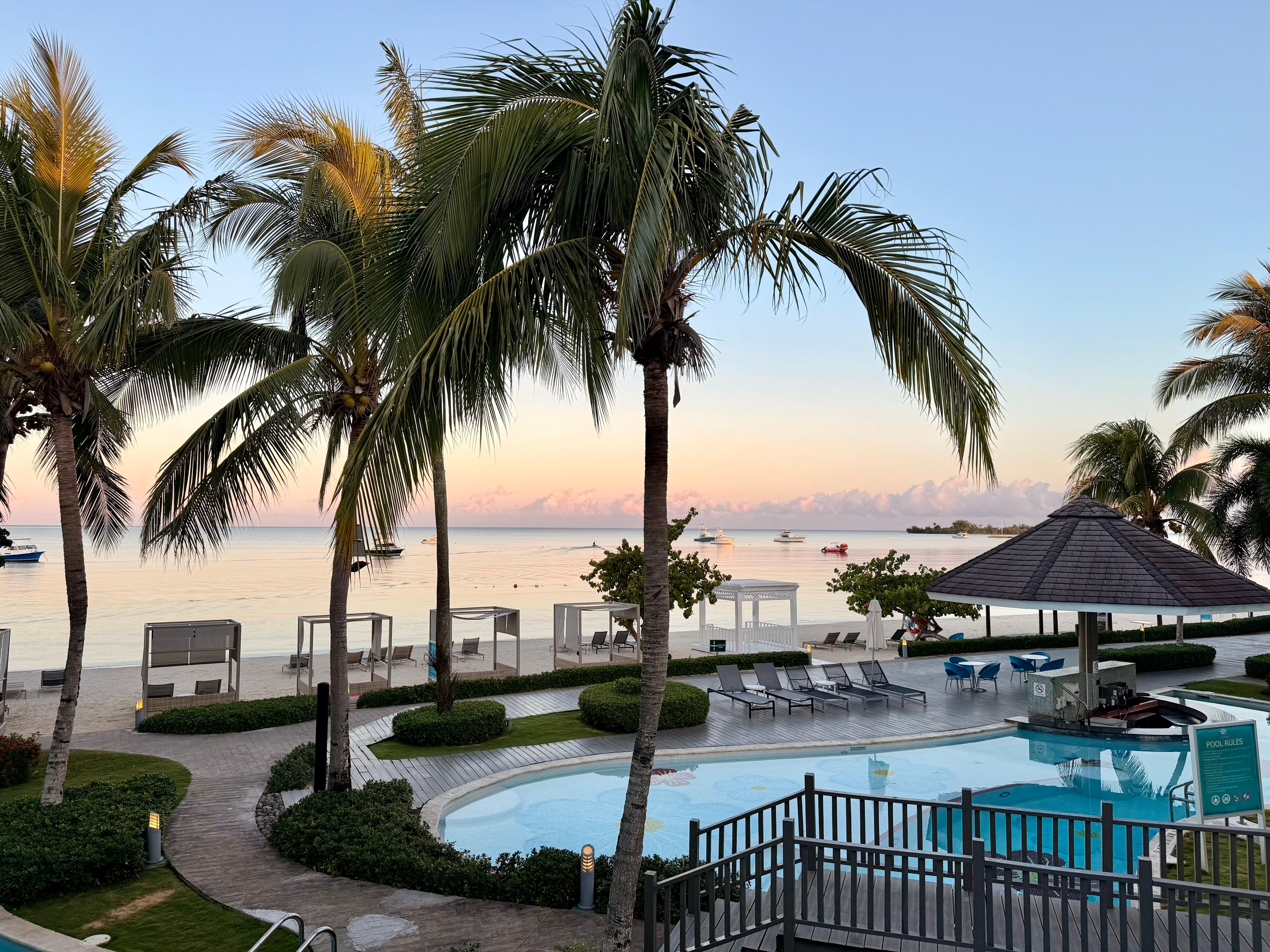 Ocean view from room morning 