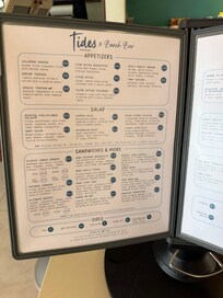 Same menu at the tiki bar or inside restaurant