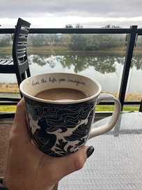 Coffee on your own private patio!