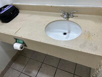 My bathroom sink when I arrived.