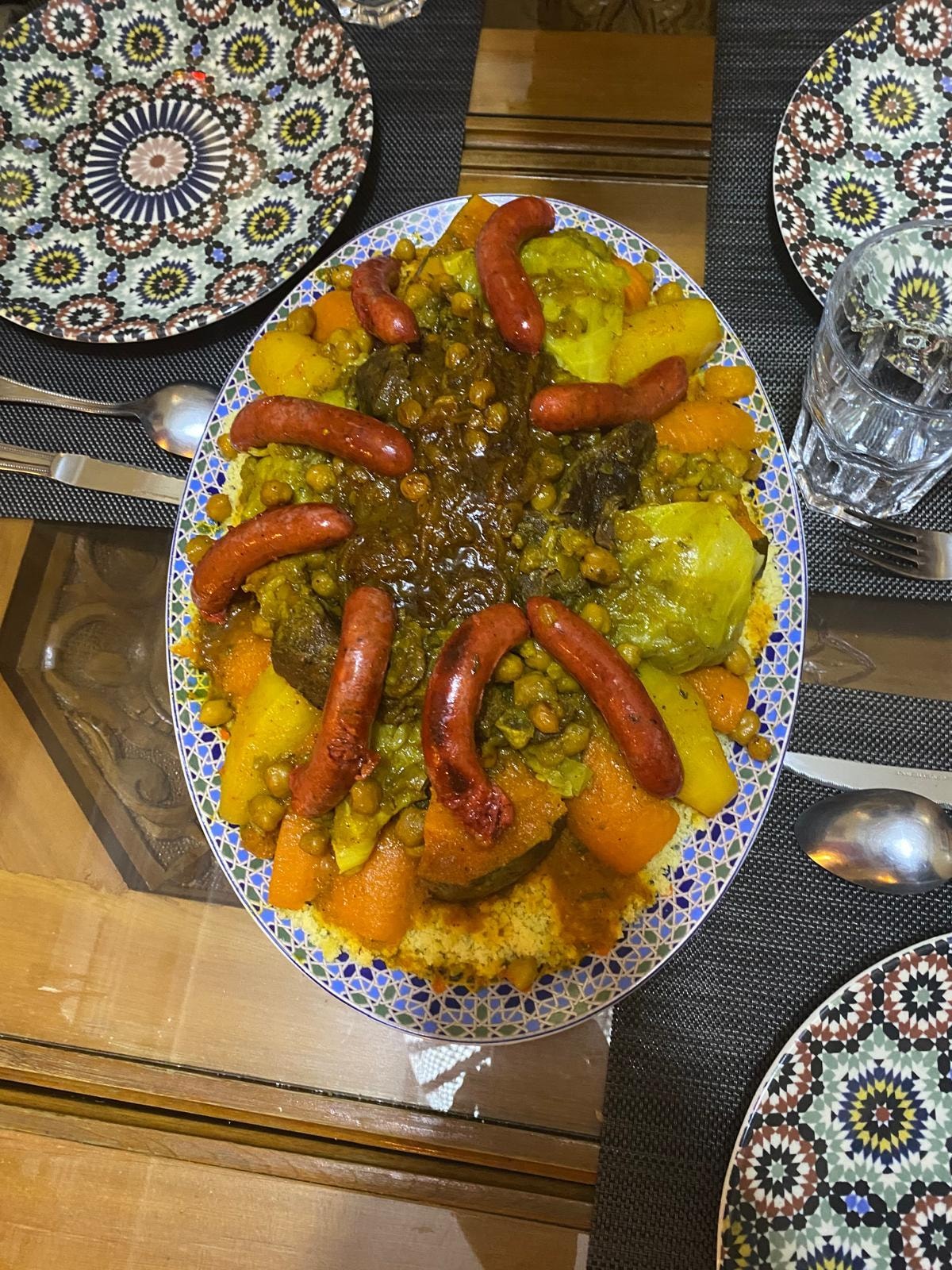 Le délicieux couscous de Wafa.
