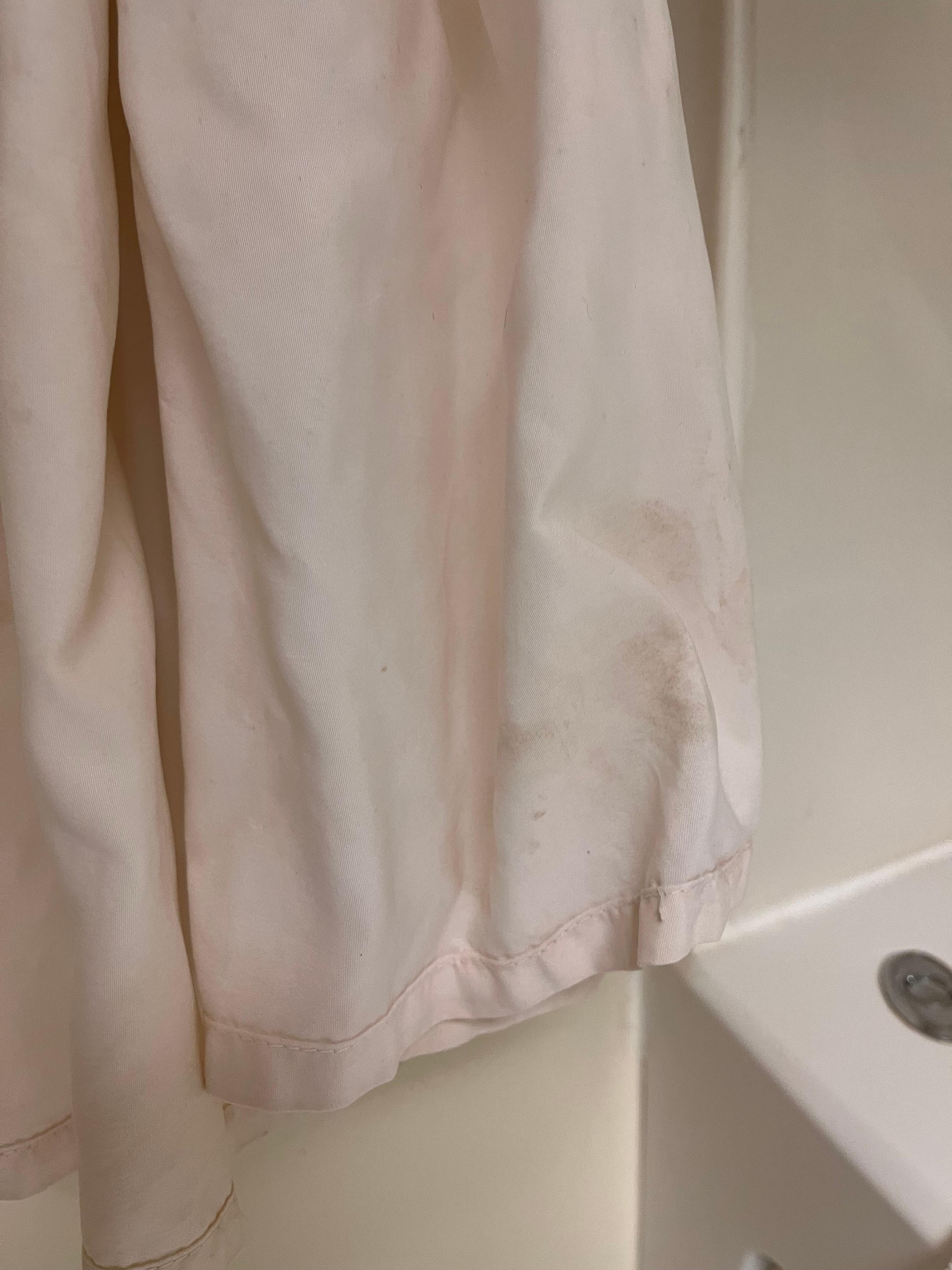Moldy shower curtain 