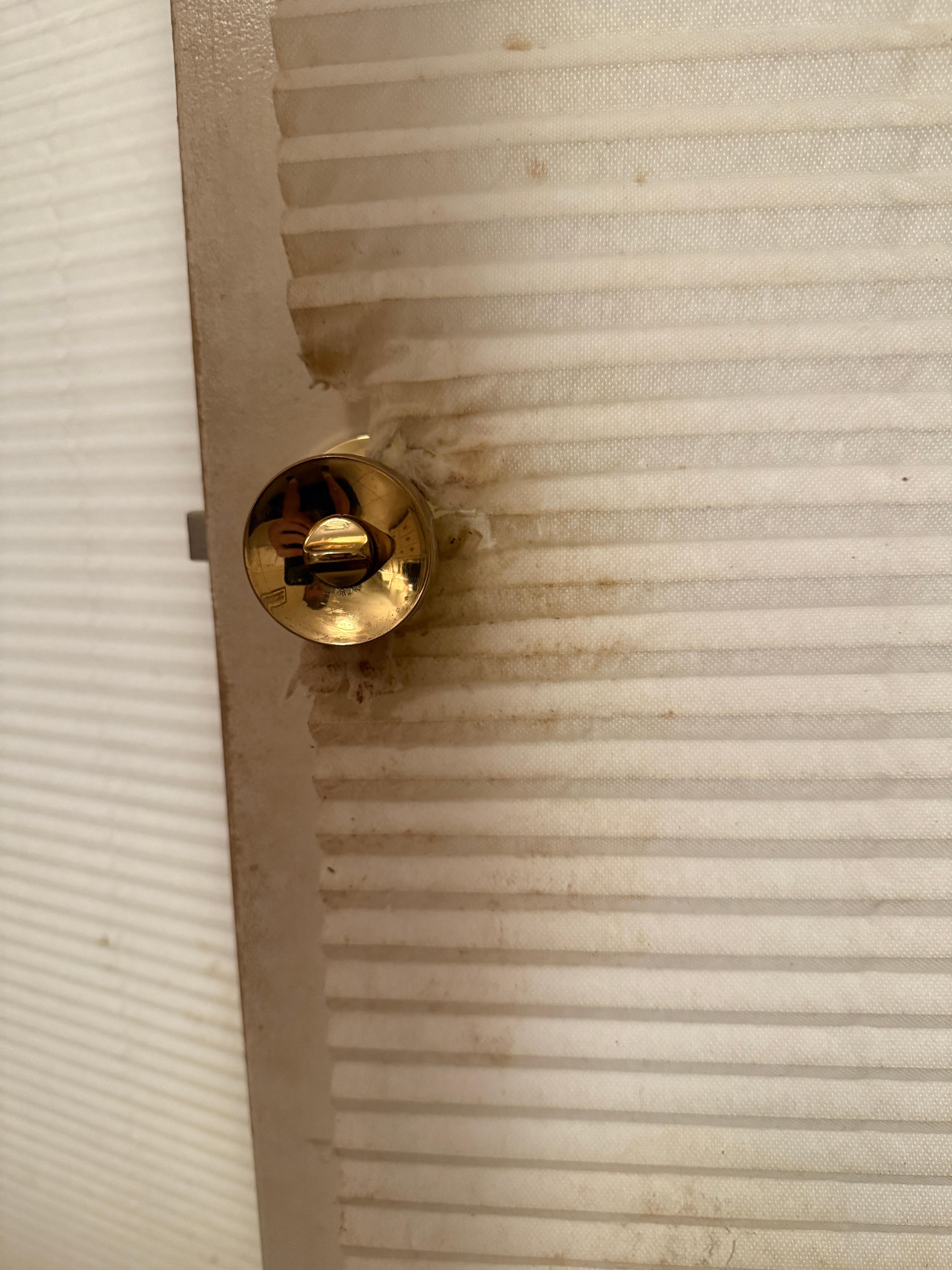 Blinds on the middle bedroom door were disgusting 