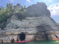 Kayaking at Miners Castle.