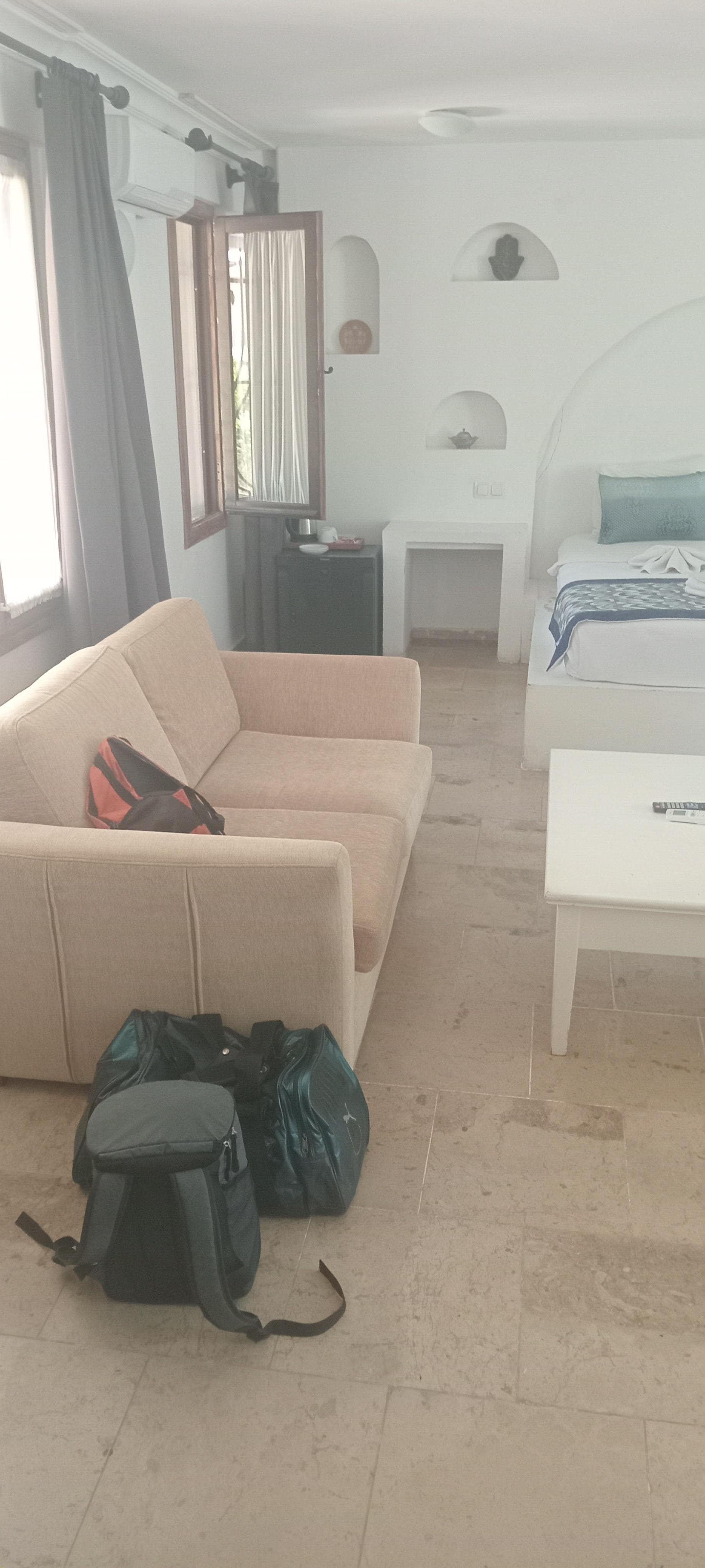 Large room with fridge included.