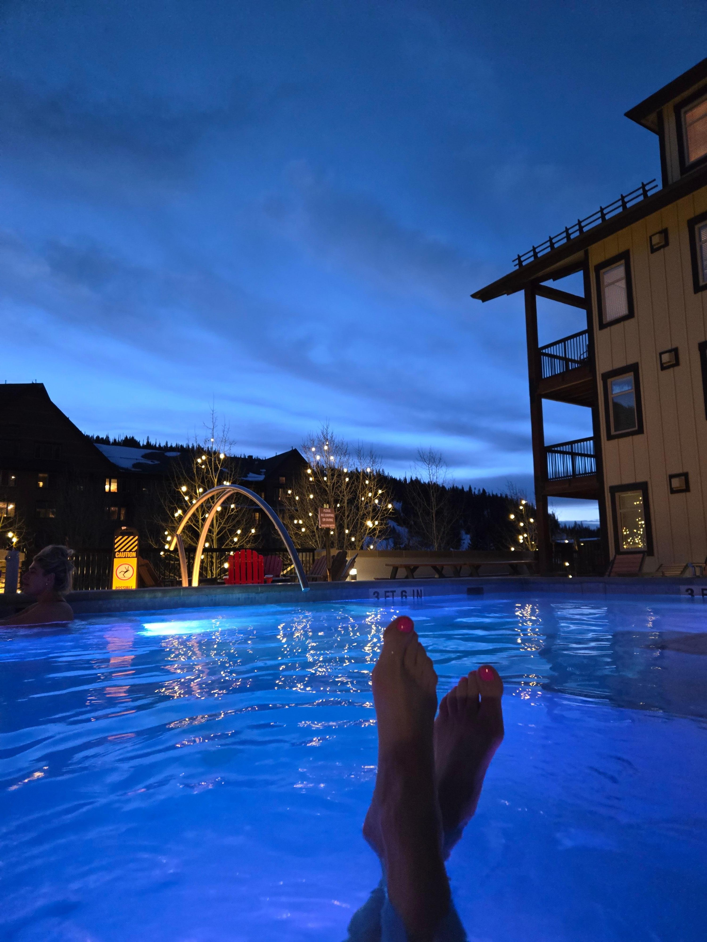 The hot tub was amazing!