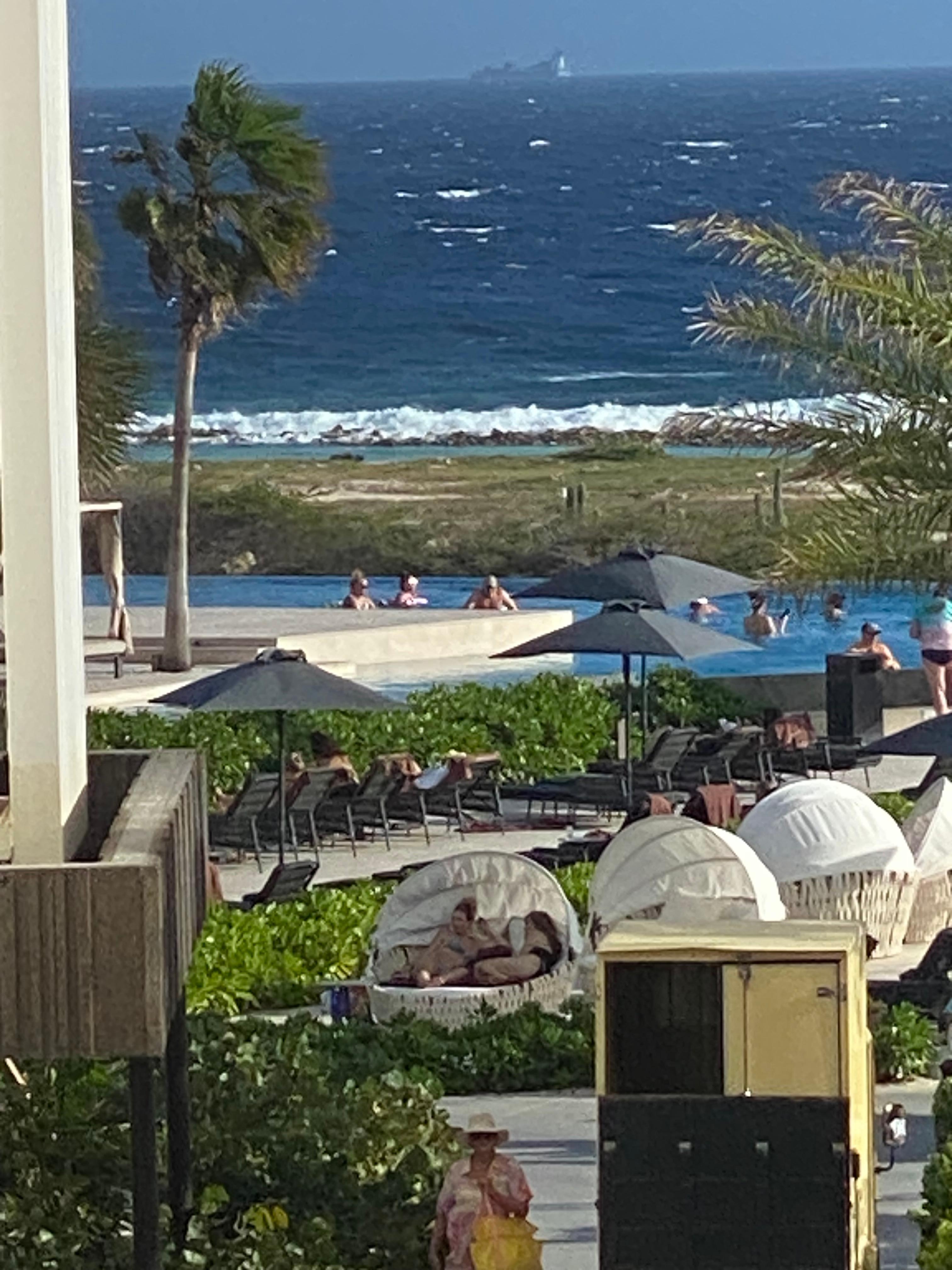 From the preferred check in room. Cocktails available