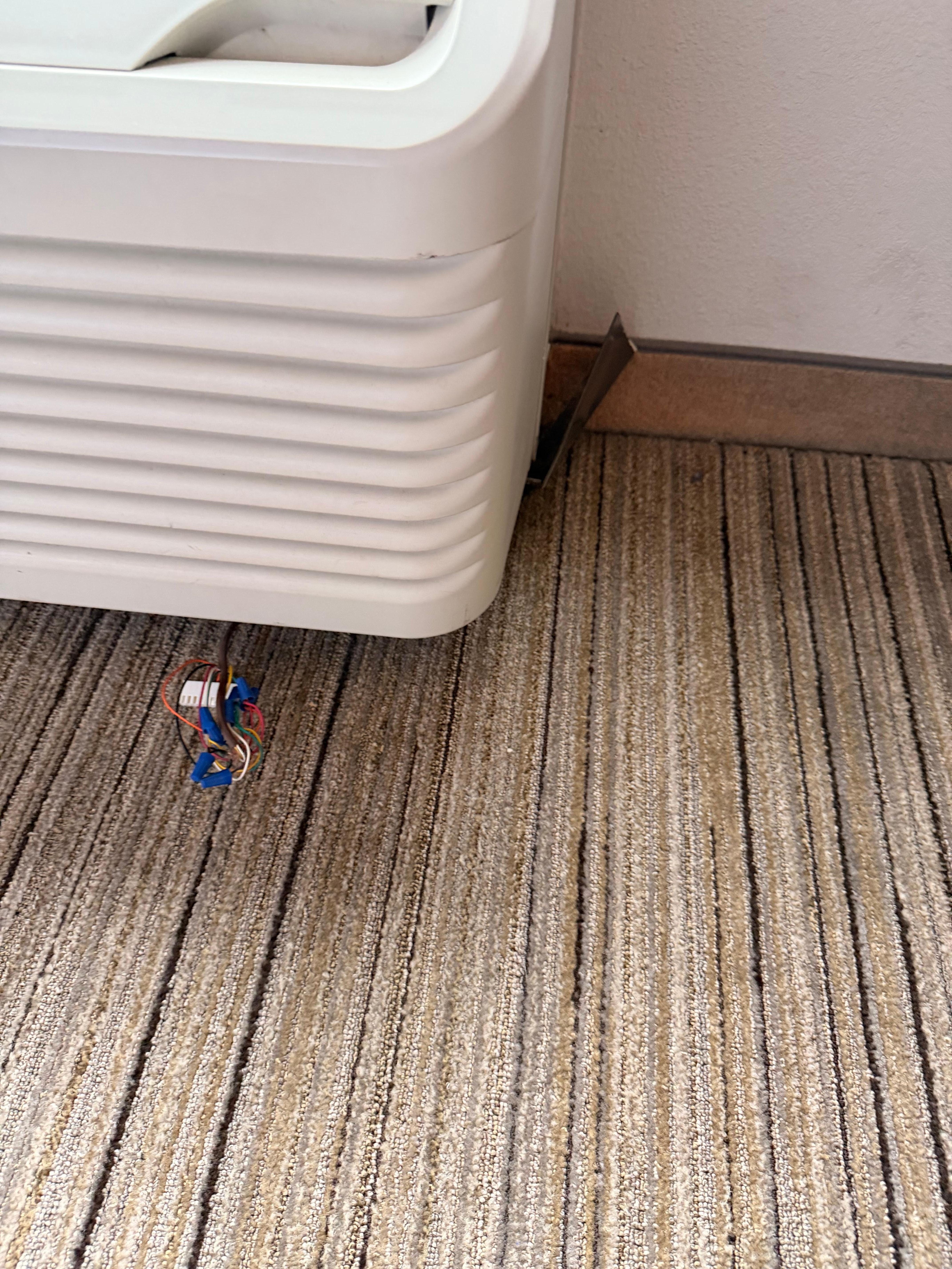 Exposed wires on a/c