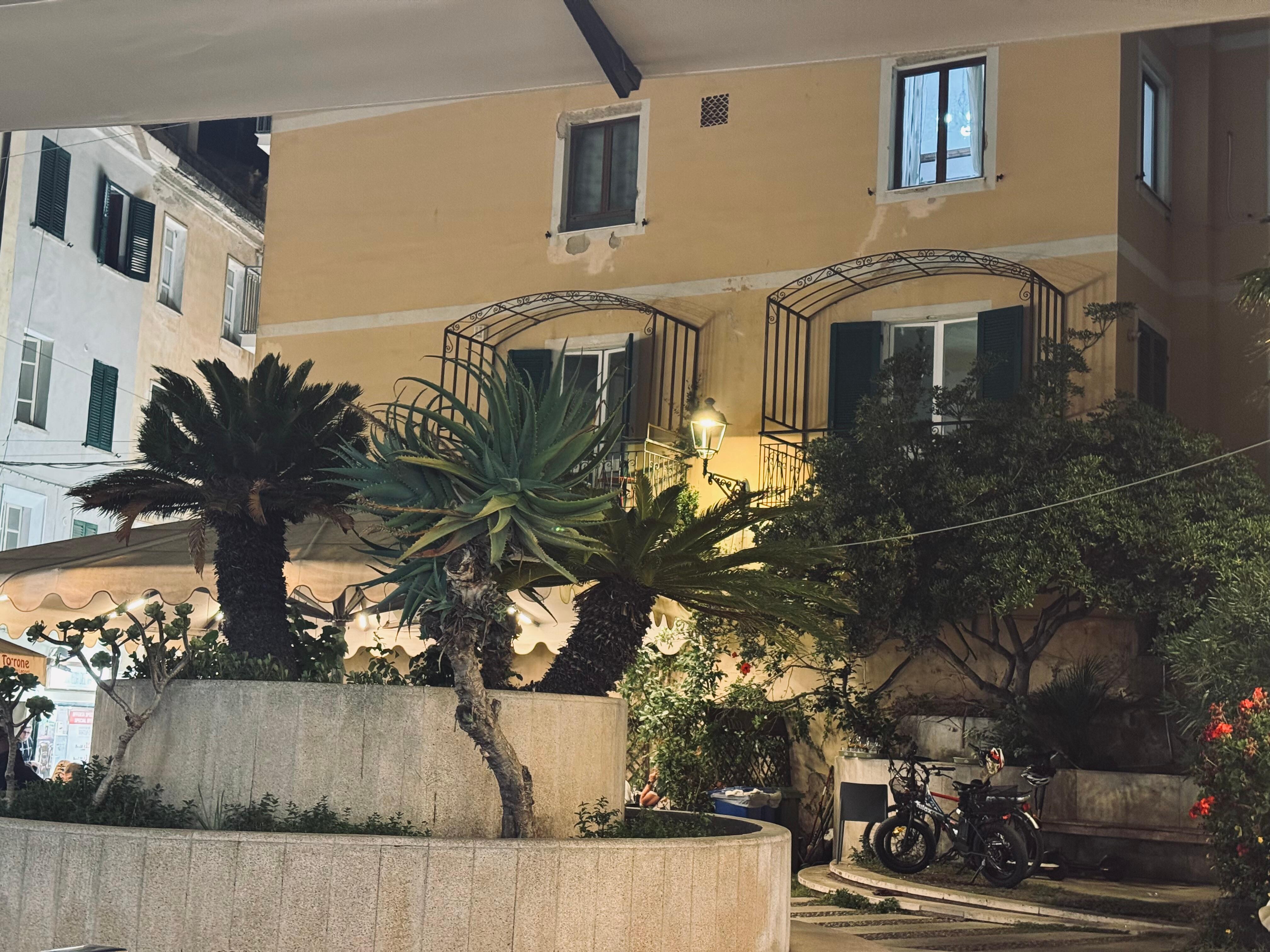 A view from outside looking at the apartment 