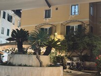 A view from outside looking at the apartment