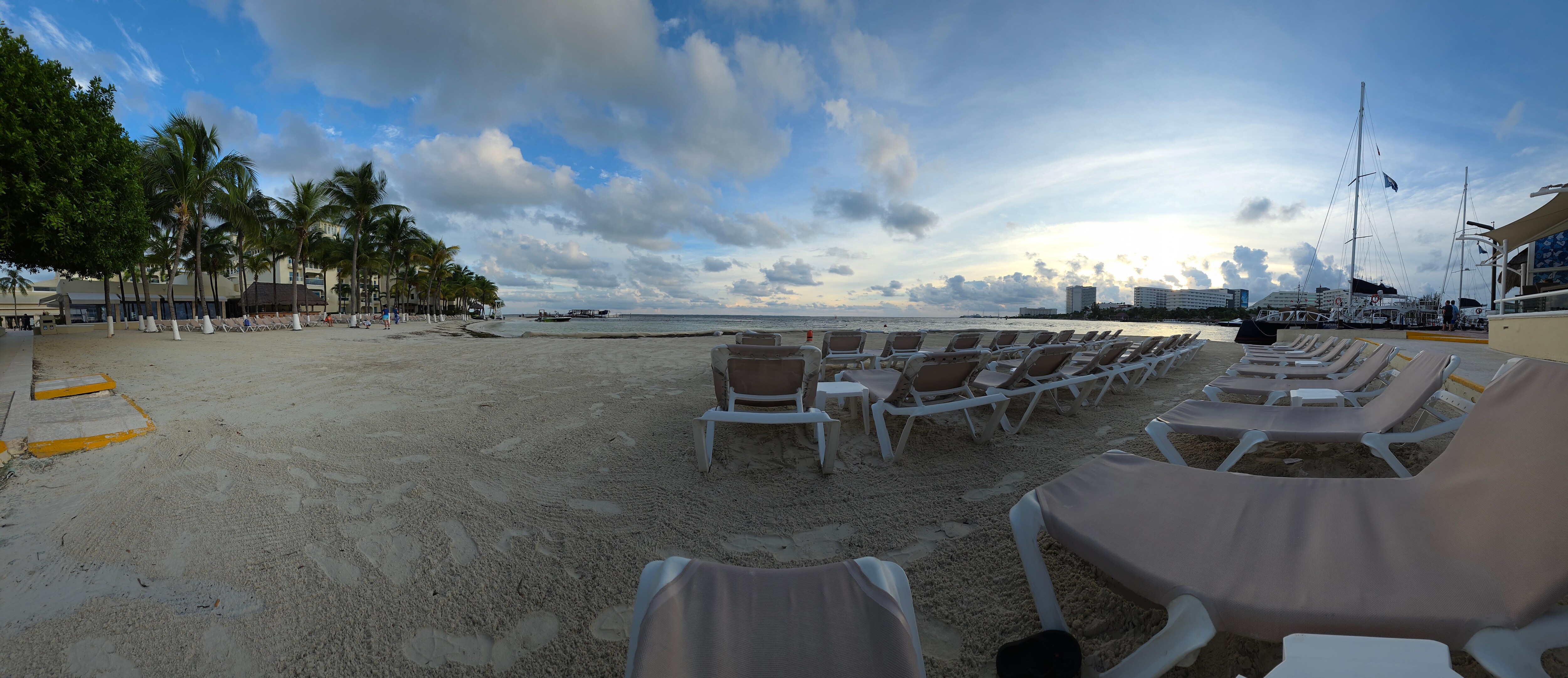 Panoramic view of beach