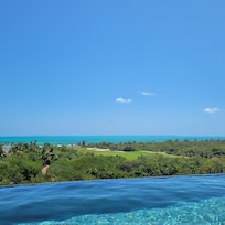 View from the rooftop pool