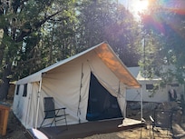 Our glamping tent