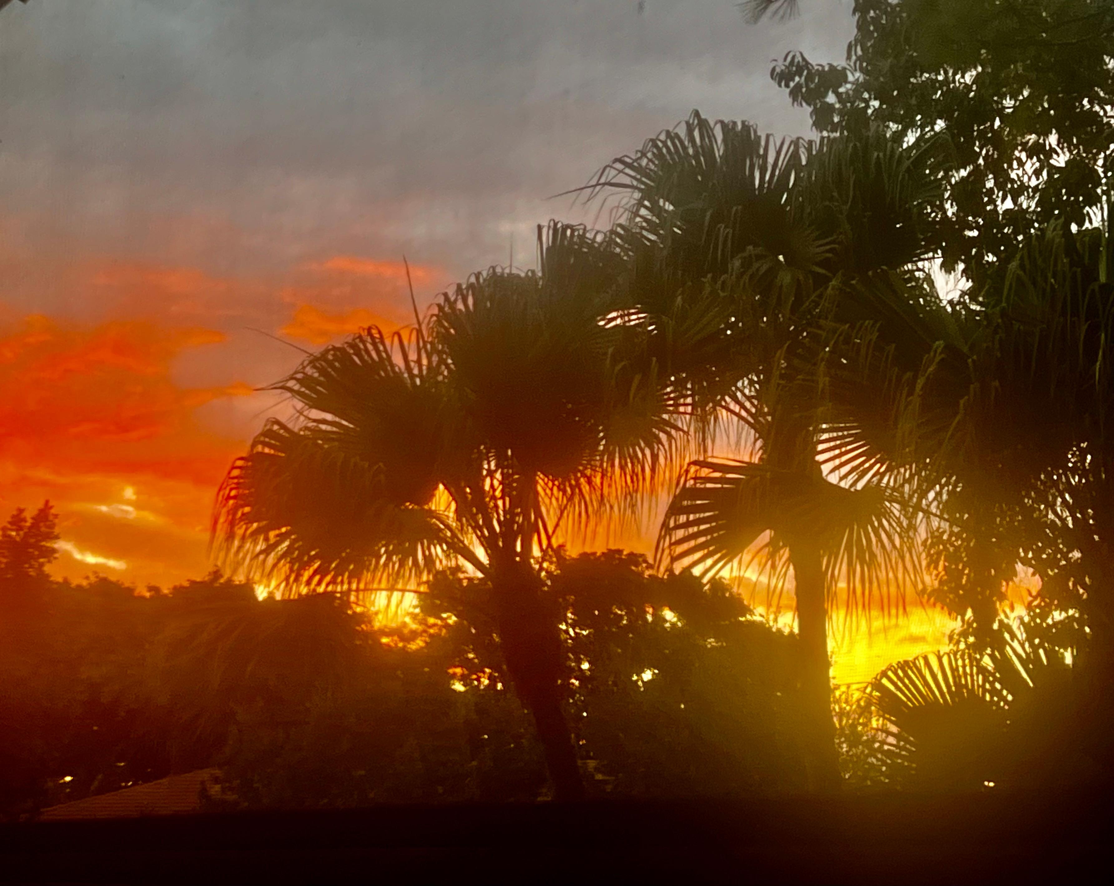 Gorgeous sunset view from the Lanai 