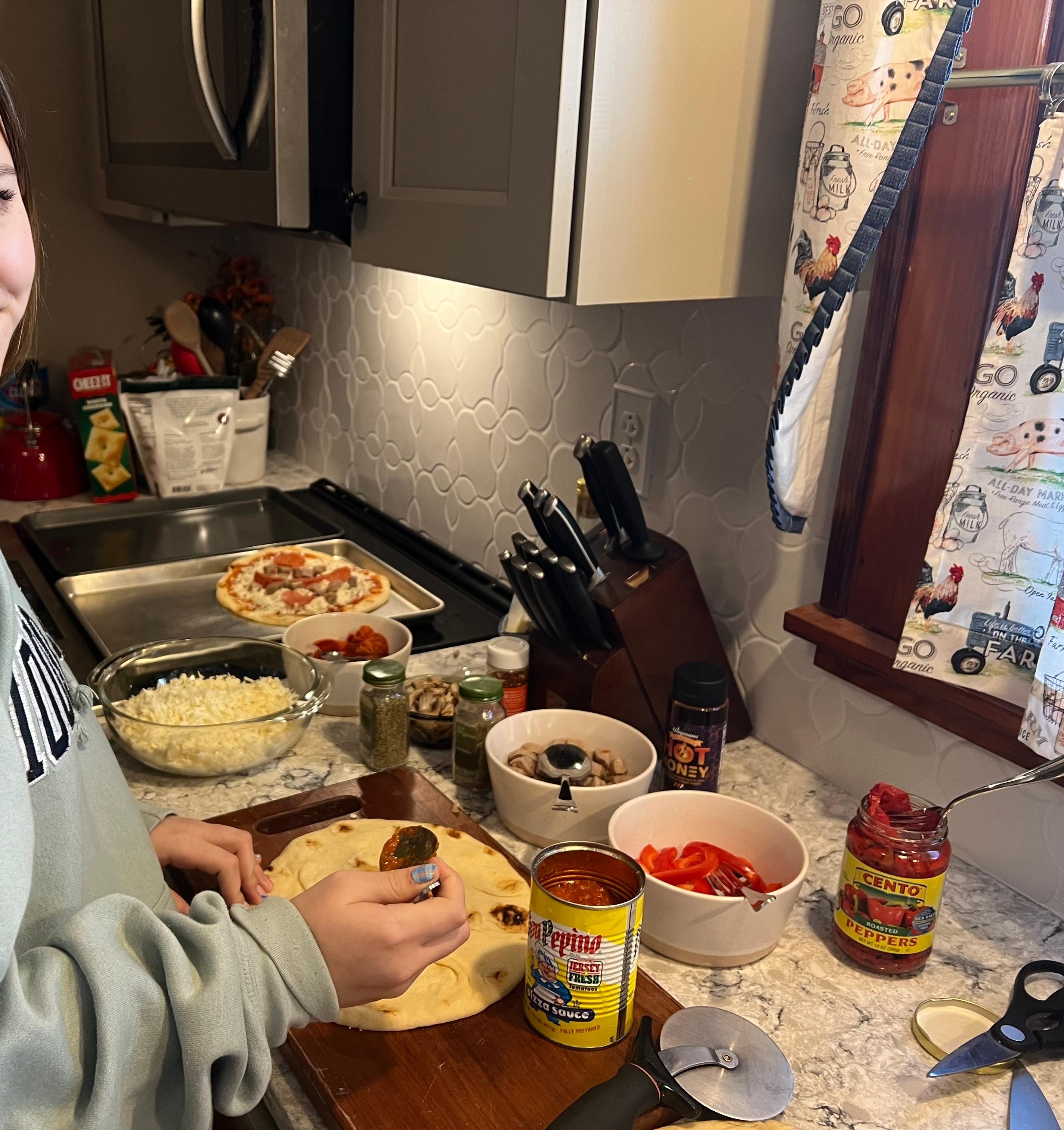 Make-your-own pizzas! 