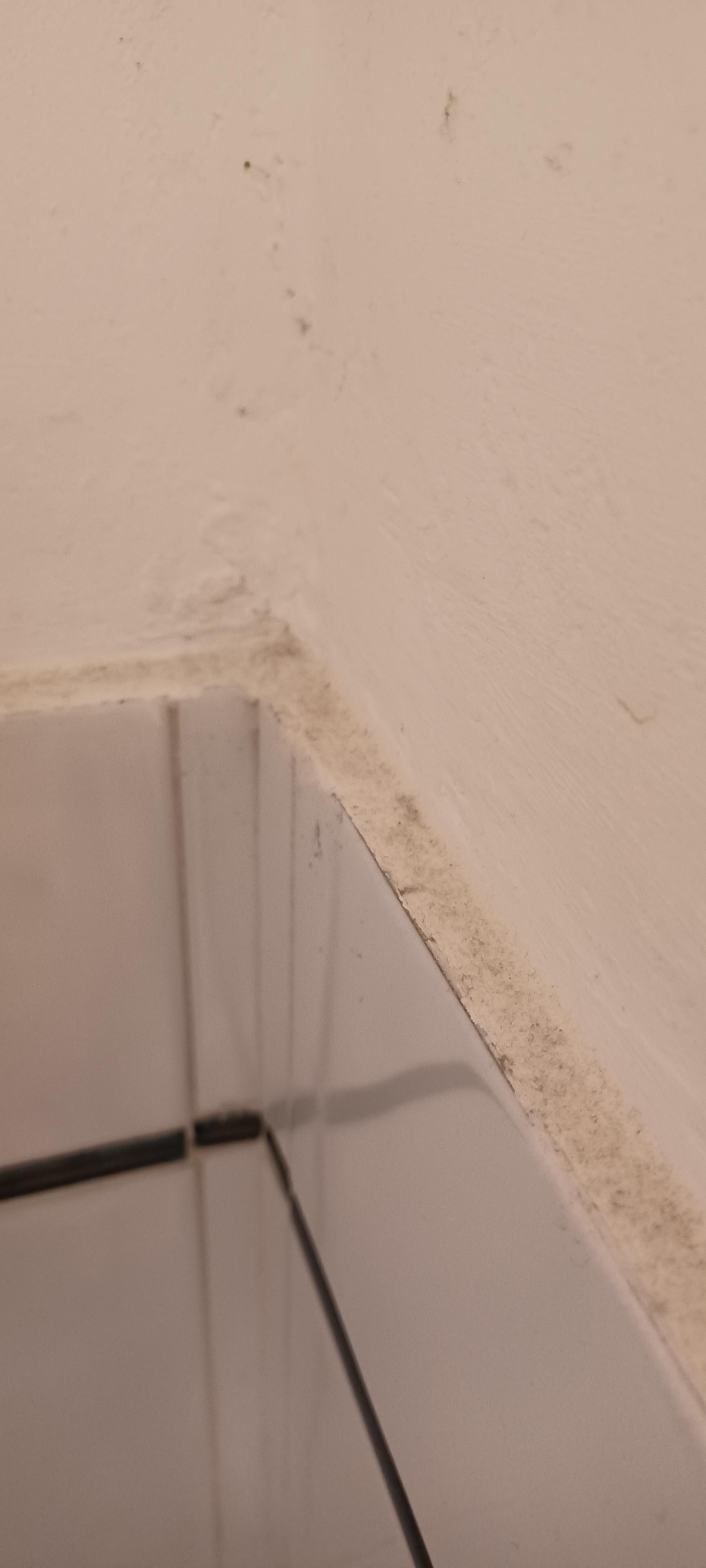 dirty around bathroom tiles