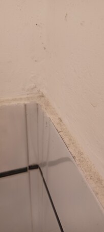 dirty around bathroom tiles