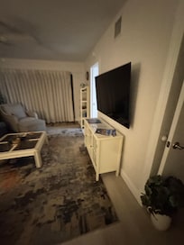 Another view of the living area. It was also a plus that there were 1.5 bathrooms.