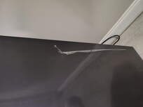 Plastic film on fridge
