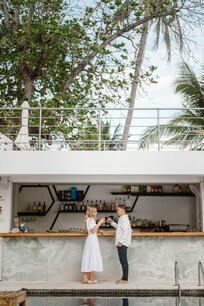 Poolside bar